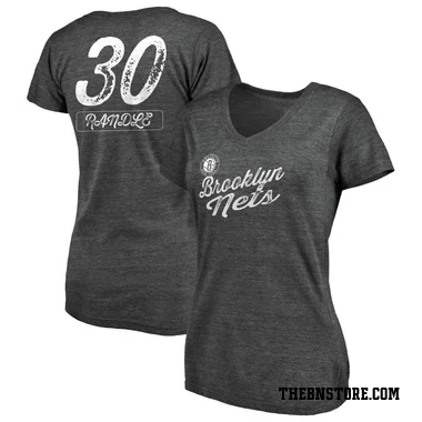 Black Women's Julius Randle Brooklyn Nets Sideline V-Neck T-Shirt