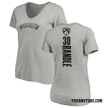Women's Julius Randle Brooklyn Nets Ash Backer T-Shirt